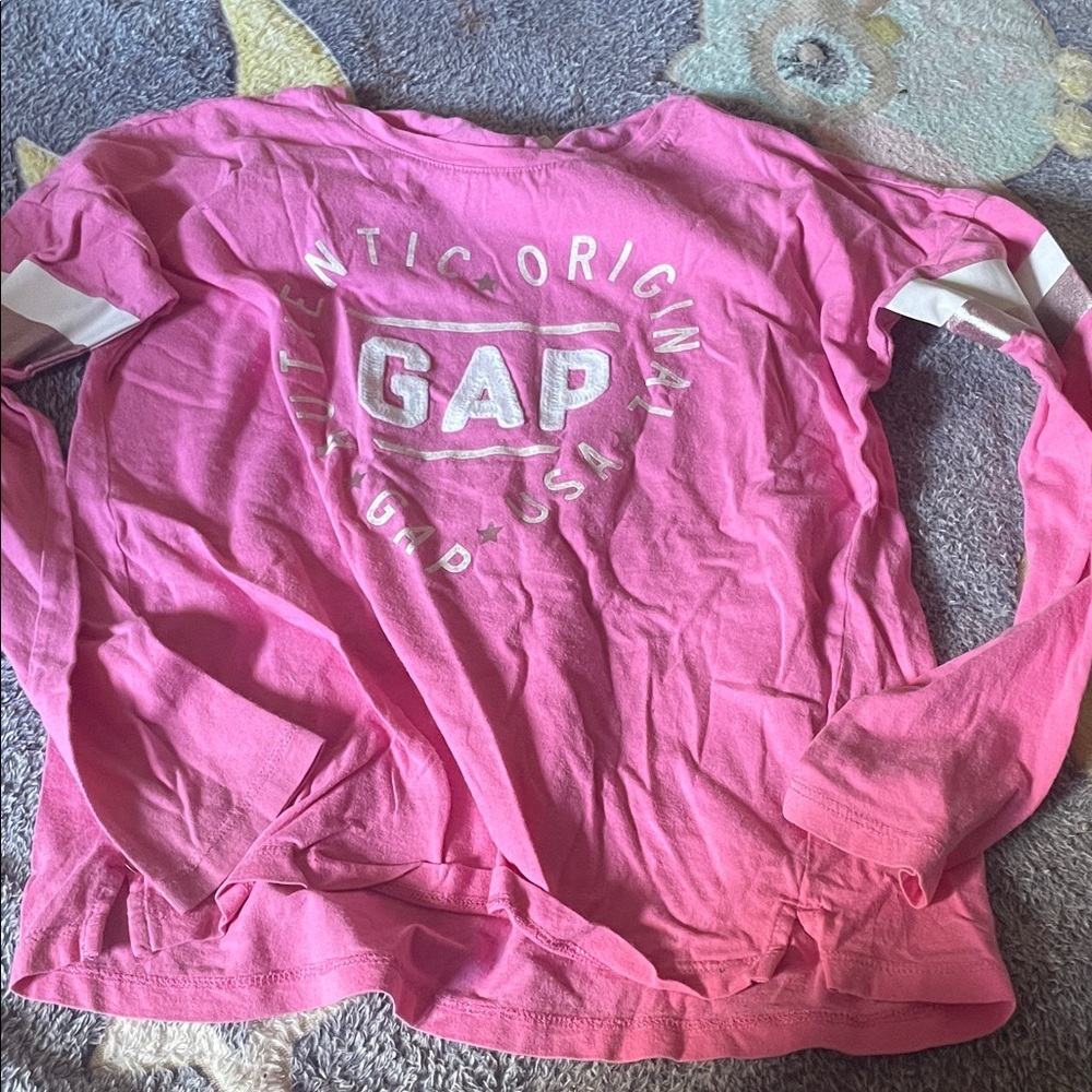 GAP Authentic Pink Long Sleeve Tee (Bin N)